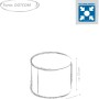 Sitting Point Hocker Wood, 100 l, Natur, Holzoptik-Muster, ca. 50x50 cm.