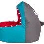 Bunter Sitting Point Sitzsack Shark, 260 l, in Form eines Haifischmauls.