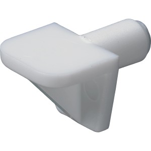 Hettich Bodenträger, weiß, mit Zapfen (Ø 5 mm), 20 Stück für Regalböden.