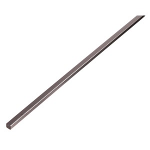 Vierkantstange aus Stahl, 6x6x2000 mm, warm gewalzt.