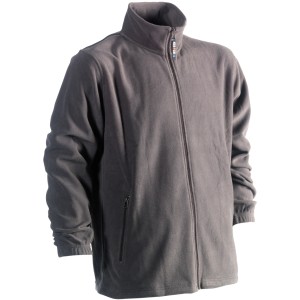 Graue Herock Fleecejacke Darius, Größe M, ideal als Arbeitskleidung.