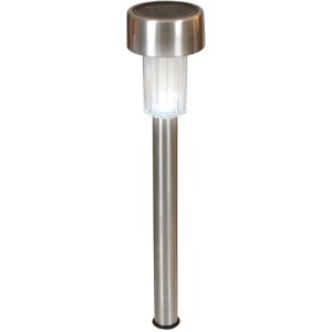 Näve LED Solar Erdspieß 16er-Set, silberfarben, 36 cm. Solar-Wegeleuchte für den Garten.