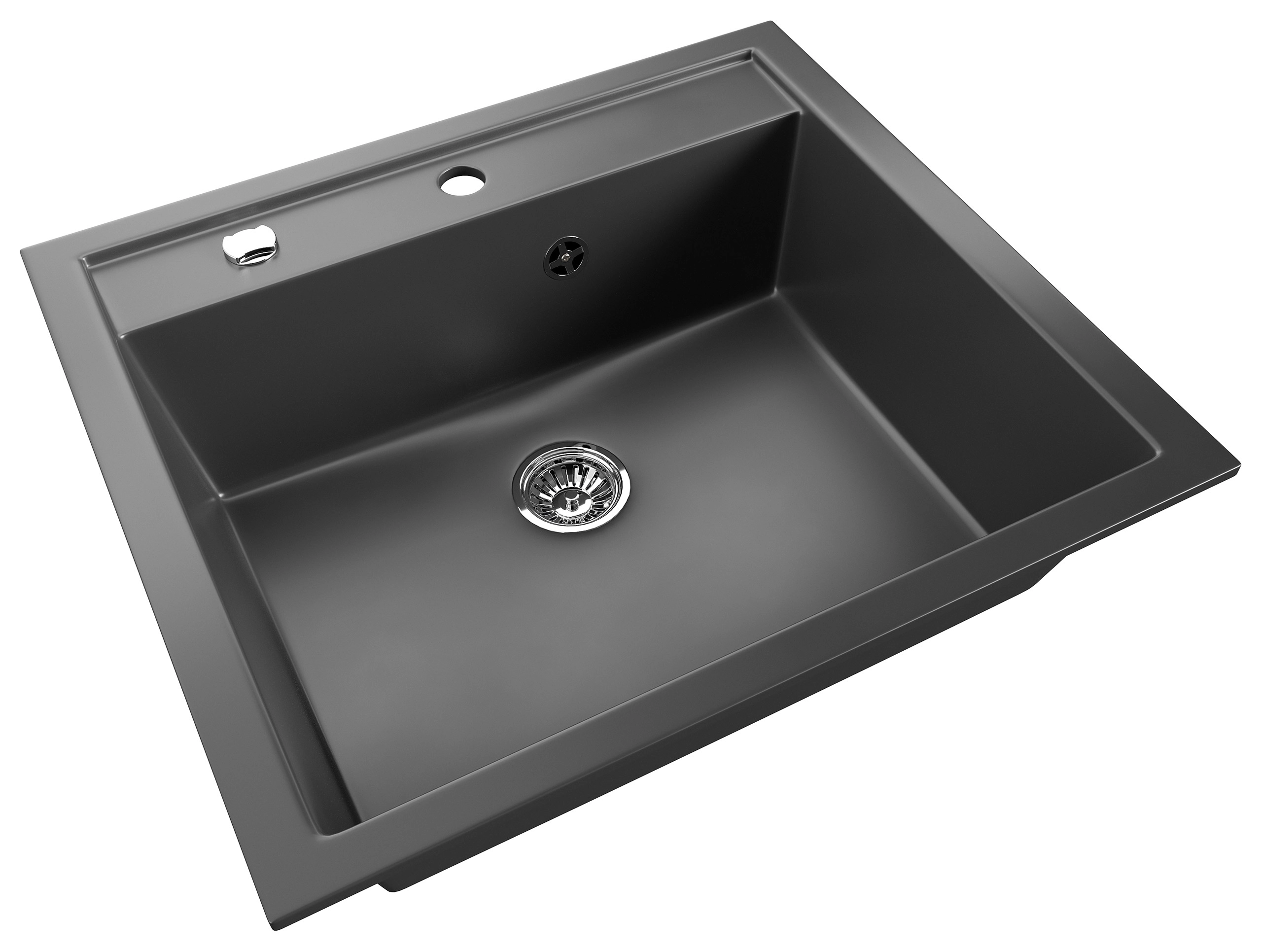 Posseik Spülbecken Elfat Granit 57 cm x 51 cm Schwarz kaufen bei OBI
