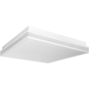 Weiße, dimmbare Ledvance Smart+ WiFi Deckenleuchte Orbis, 45x45 cm, Tunable White.