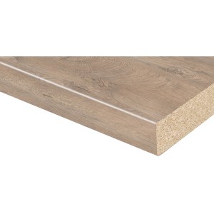 Detailaufnahme: Kaindl Arbeitsplatte Eiche Endgrain Raw, 60 cm breit, Meterware.