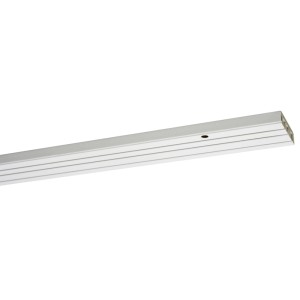 Weiße Gardinia Vorhangschiene, 3-läufig, 150 cm, für Gardinen und Vorhänge.