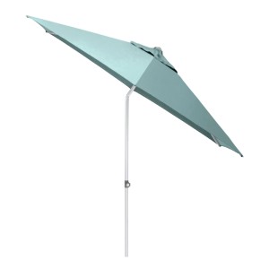 Kettler Stockschirm Easy Push LX, rund, Ø 300 cm, silber-salbei, mit Neigungsverstellung.