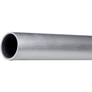 Rundrohr aus Aluminium, Natur, Ø 1 cm, Länge 100 cm.