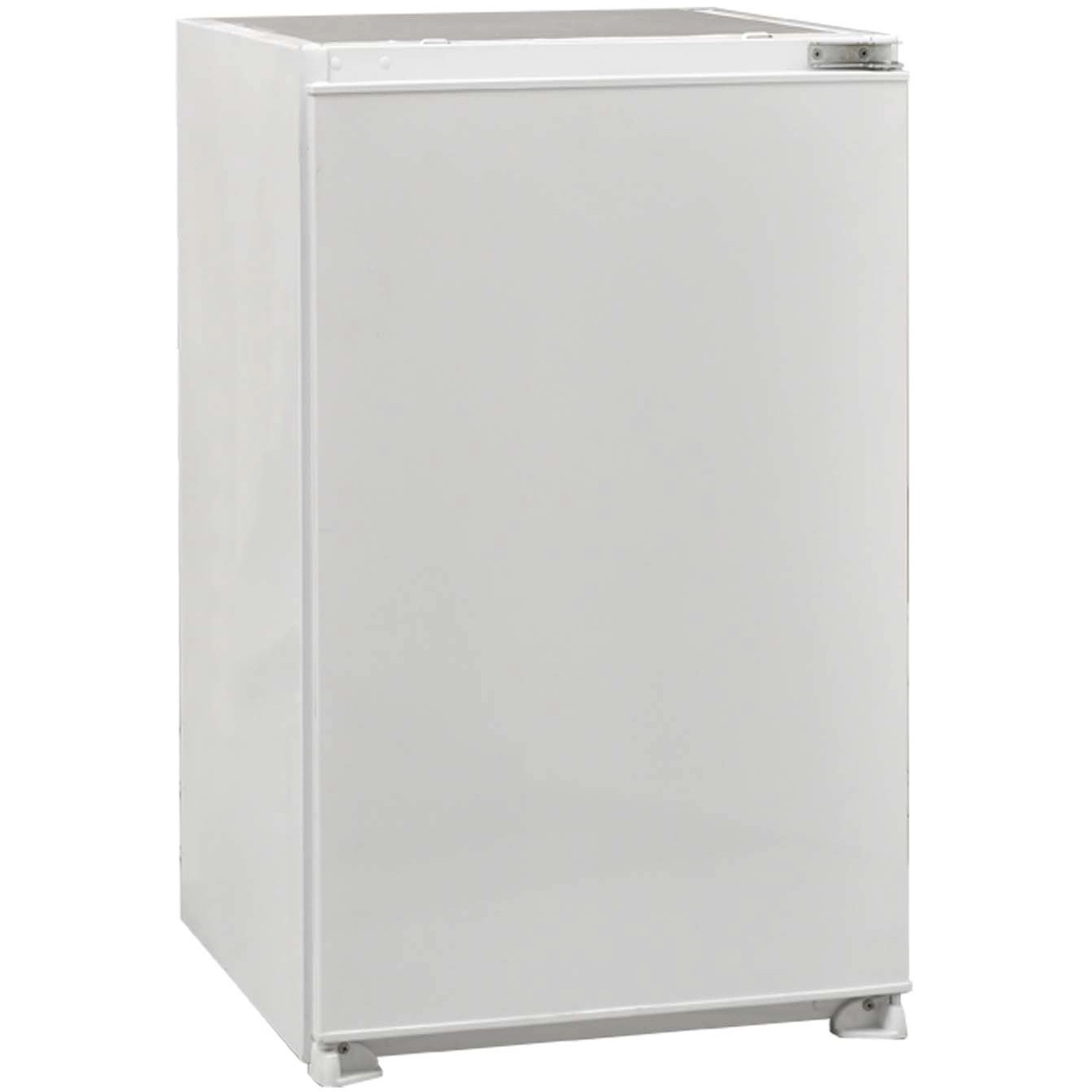 Respekta Einbaukühlschrank für Küchenzeile, weiß, mit kleinem Gefrierfach.