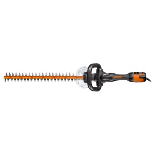 Worx Elektro-Heckenschere WG209E mit lasergeschnittenem Schwert und D-Handgriff.