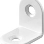 Hettich Stuhlwinkel, 20x20x15 mm, Stahl, weiß pulverbeschichtet, 10er-Pack.