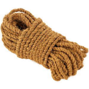 15 m Naturbindestrick aus Kokosgarn, geeignet zum Anbinden von Bäumen im Garten.