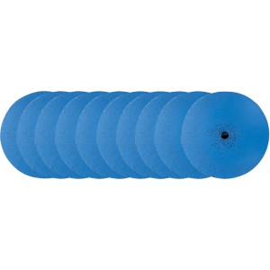 Proxxon Silikon-Polierscheiben, 10er-Set mit Träger, D 22 mm, Zubehör für Miniaturwerkzeuge.