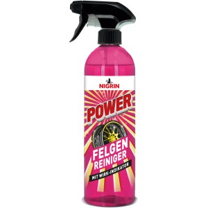 Nigrin Felgenreiniger Power, 750ml Flasche mit Sprühkopf für Autopflege.