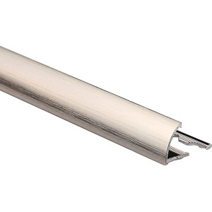 Viertelkreis-Abschlussprofil aus Alu, kupferfarben gebürstet, 12,5 mm