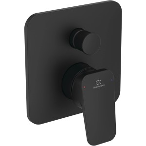 Ideal Standard Ceraplan Unterputz Badearmatur, Schwarz Matt. Wannenarmatur mit Hebel und Umsteller.