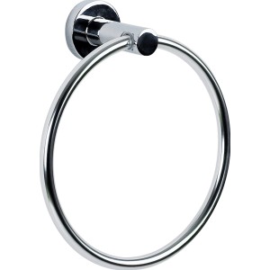 Spirella Handtuchring Atlantic Chrom, 20,5 cm, zur Wandmontage im Badezimmer.