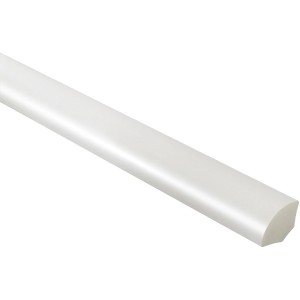 Viertelstab Kunststoff Weiß 14 mm x 14 mm x 2500 mm