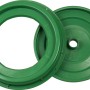 Grüner Ersatz-Schraubring aus Kunststoff für 31 l und 60 l Getränkefässer Classic.