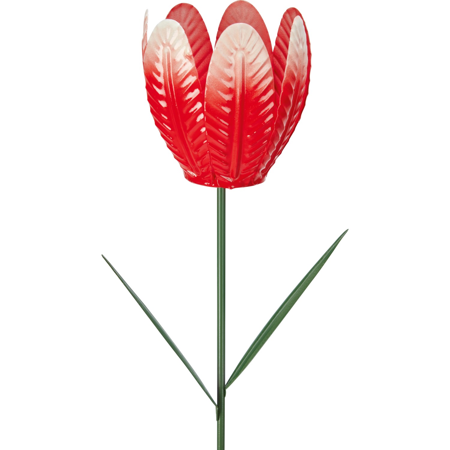 Gartenstecker Tulpe Eisen Rot 70 cm x Ø 5,5 cm_2