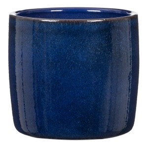 Scheurich Übertopf Solido 900, Ø 13 cm, Mystic Blau, Keramik Pflanzkübel für Innen.