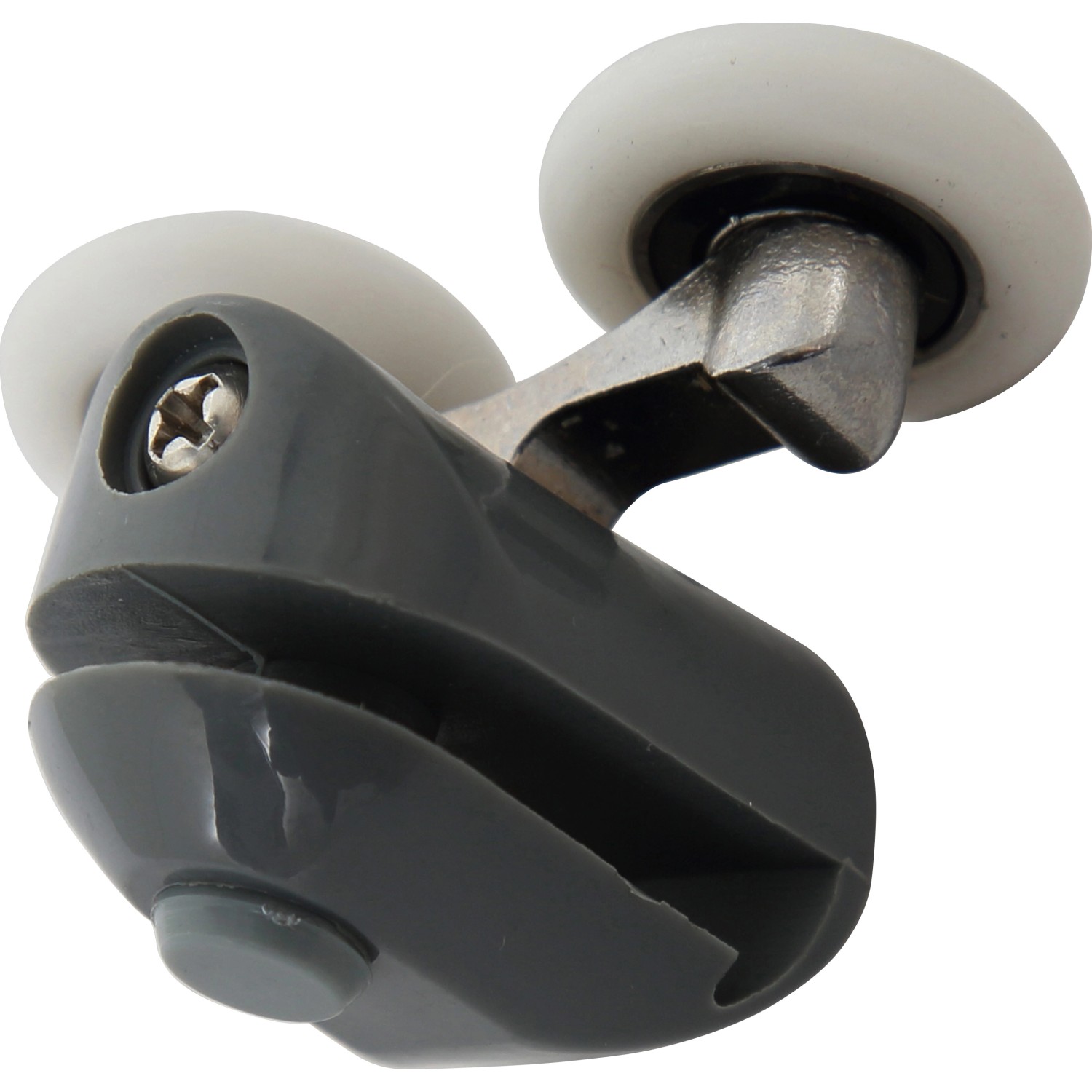 Doppelrolle für Duschkabinen, 4er-Set, geeignet für 4-5 mm Glasstärke.