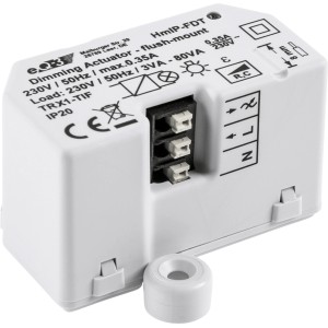 Homematic IP Dimmaktor Unterputz, weiße Hausautomation für Smart Home Lichtsteuerung.