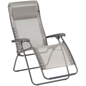 Lafuma Relaxsessel RSXA CLIP Batyline® Terre, Gartenstuhl mit verstellbarer Kopfstütze und Armlehnen.