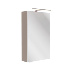 Fackelmann LED-Spiegelschrank SBC, 40x68 cm, Cubanit Grau, mit Beleuchtung.