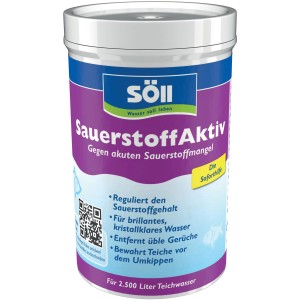 Söll Sauerstoff Aktiv 250g für Teichpflege: Reguliert Sauerstoff, für klares Wasser und gegen Gerüche.