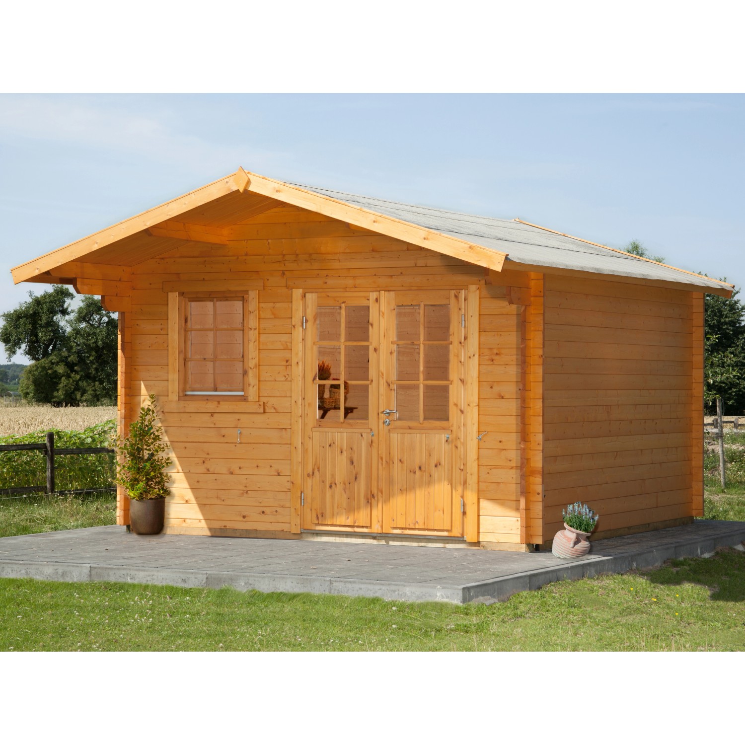 Wolff Finnhaus Holz-Gartenhaus Lisa 44-C XL 450 Cm X 530 Cm Mit ...