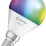 Ledvance Smart+ Leuchtmittel Wifi Mini RGBW E14, farbige smarte Lampe in Weiß.
