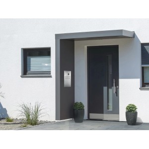 Gutta Rechteckvordach BS PLUS 200 Seite L Briefkasten Edel. Klingel Sprechanlage