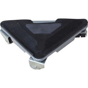 Möbelroller aus dem Möbeltransport-Set MT-100 mit harter Rolle für Teppichböden, Tragkraft 100kg.