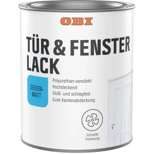 OBI PU Fenster-und Türenlack RAL 7016 Anthrazit seidenmatt 375 ml