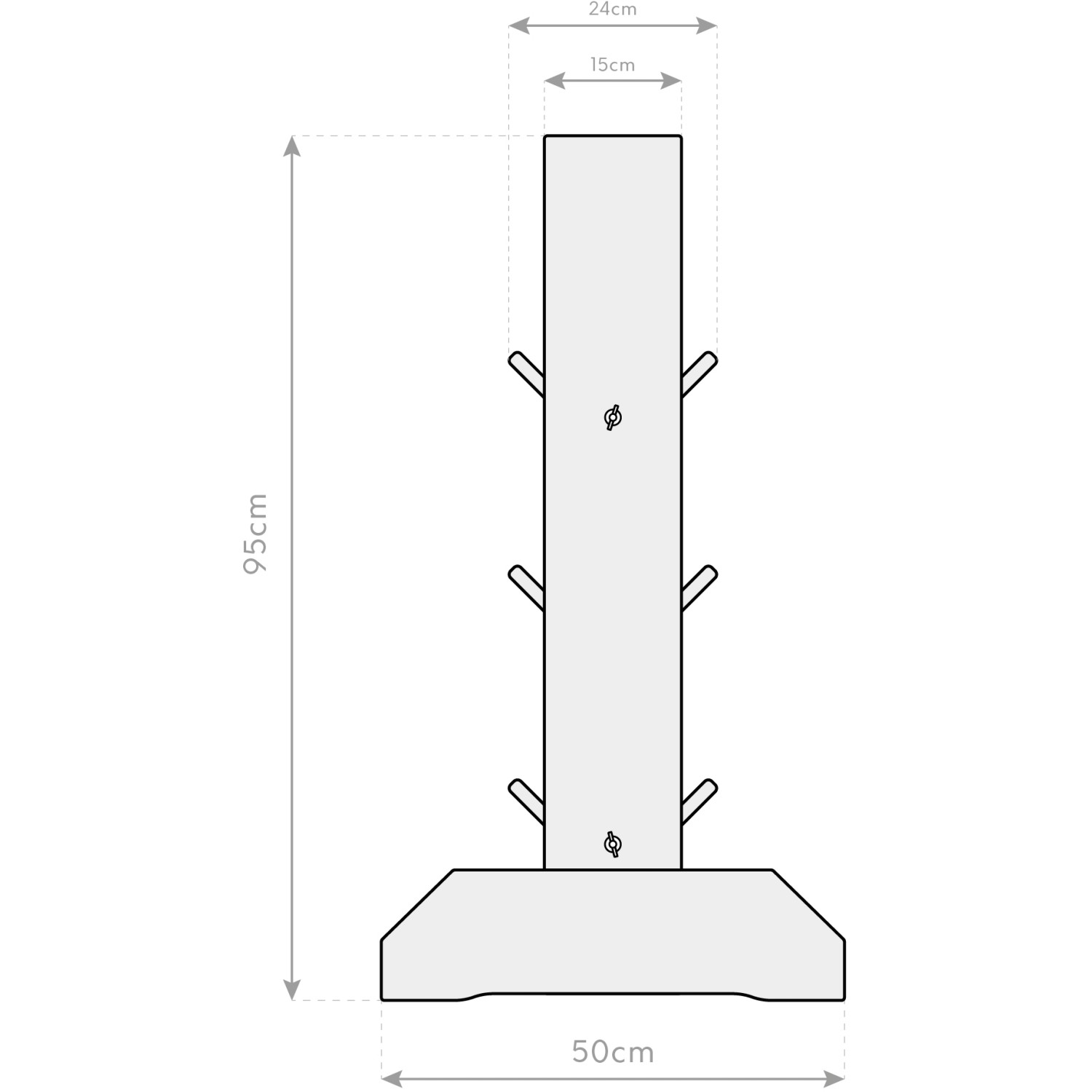 Westmann Kräuterregal Premium L mit Rankgitter, Maße: 50x80x95cm, für Balkon & Terrasse.