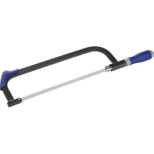 LUX Metallsägebogen Professional, 300 mm, mit blauem 2-Komponenten-Griff für komfortables Sägen.