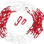 Rot-weiße Absperrkette aus Kunststoff, 5 m lang, mit Haken und Ersatzring.