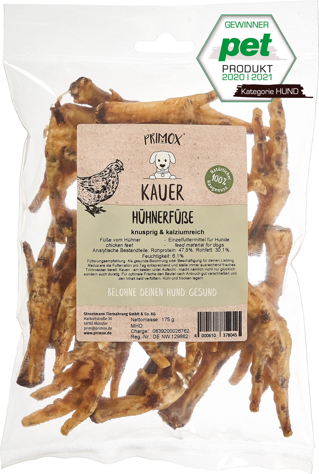 Primox HundeSnack Kauer Klassik Hühnerfüße 175 g kaufen bei OBI