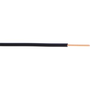 Schwarze Aderleitung H07V-U, 2,5 mm², für Elektroinstallation, 100 m Rolle.