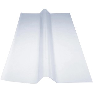 Transparente Salux Firsthaube Bio Line, 110x44cm, für Kunststoffbedachung. Universell einsetzbar.