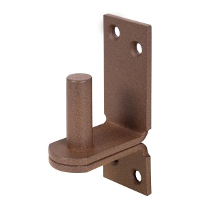 Alberts Duravis Kloben/Platte DII, rostbraun, Ø 16 mm, Platte 113x40 mm, für Winkel & Holzverbinder.