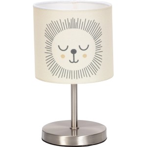 Kinder-Tischleuchte Safari Adventure mit Löwenprint, 13x22 cm, für das Kinderzimmer.