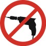 Symbol: Kein Bohren erforderlich für tesa Toilettenrollenhalter.