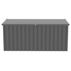 Tepro Universalbox Store Large, anthrazitfarbene Metall-Gartenbox für wetterfeste Aufbewahrung.