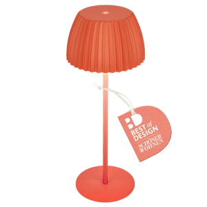 Brilo Akku-Tischleuchte Riffle Dimmbar Touch Orange