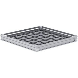 ACO Schachtabdeckung FI 2.0 Flex B125, 400x400 mm, Aluminium, für Bodenbeläge