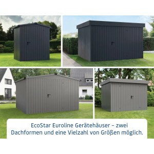 Hörmann EcoStar Regenablauf-Schlauchset, 2 Stück, für Gartenhäuser.