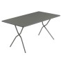 Lafuma Balkontisch Balcony, klappbar, 140x80 cm, Titan, ideal für Terrasse und Garten.