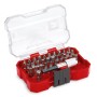 Einhell Bit-Set XS-Case, 30-teilig, mit verschiedenen Schraubenzieher-Bits in roter Aufbewahrungsbox.